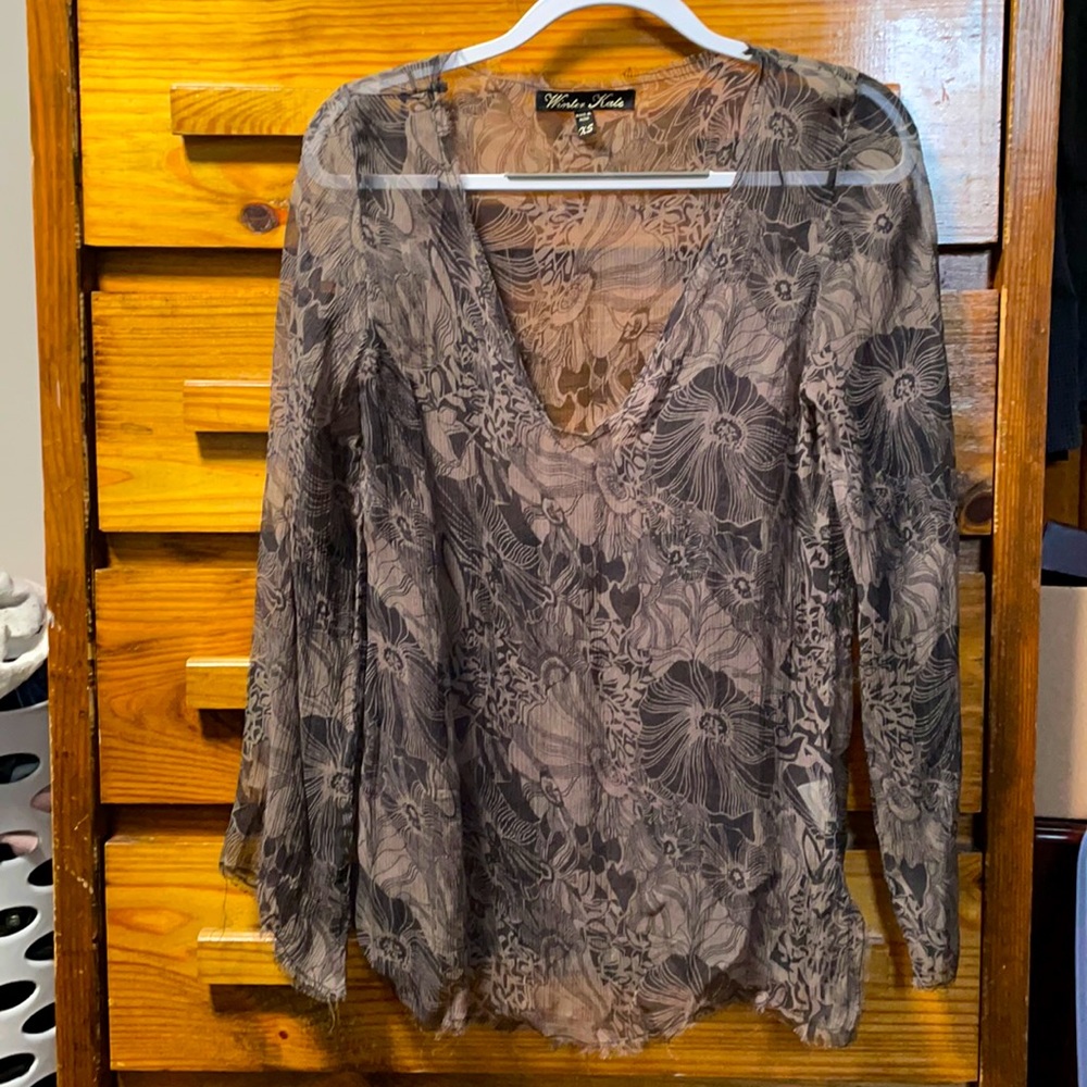 Winter Kate Sheer Shirt Floral